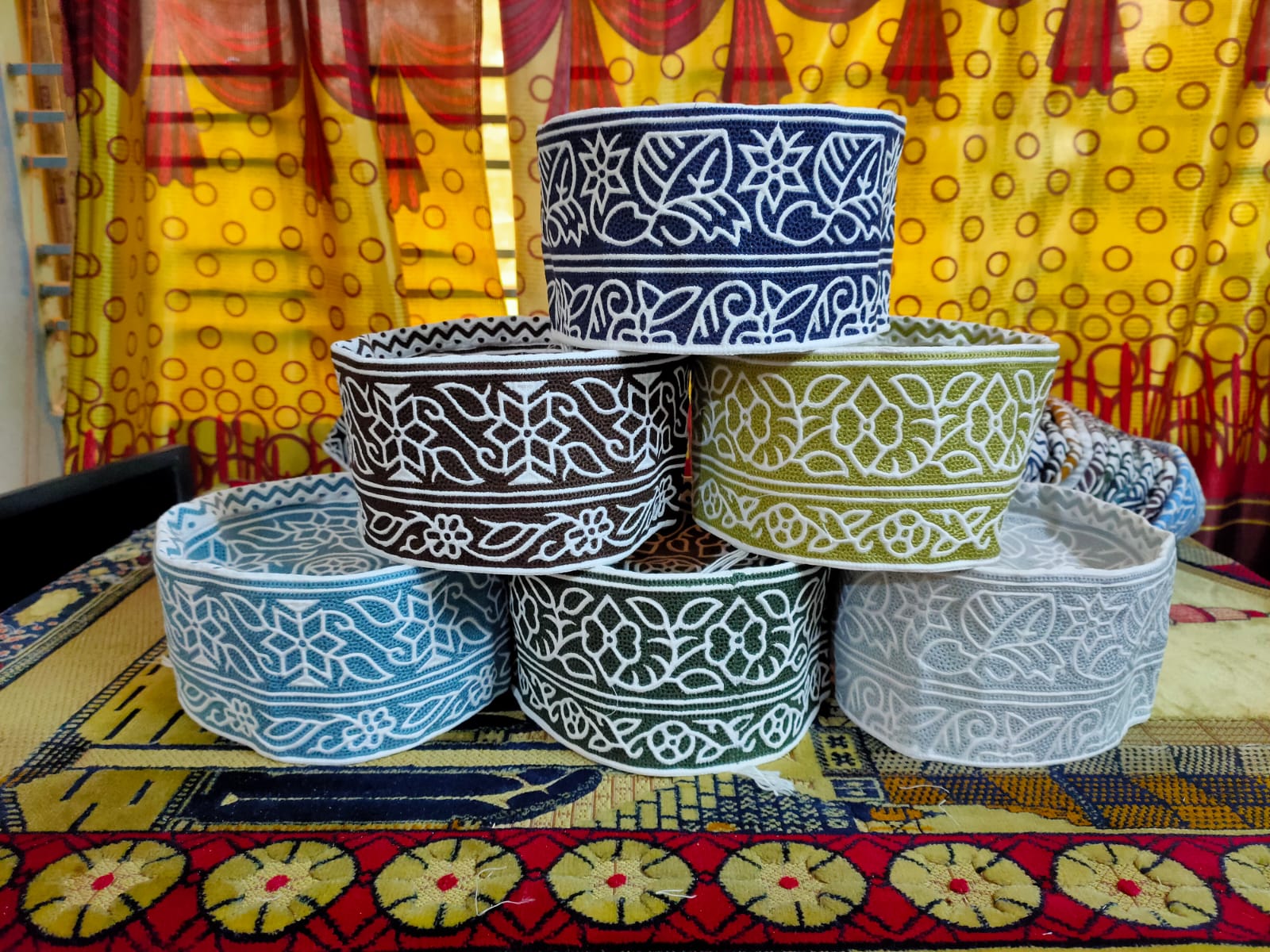 Elegant Omani Caps and Indian Barkati Caps for Festivals