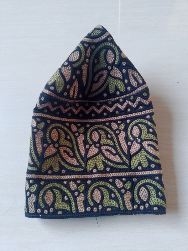 Omnai Barkati Block Fabric Caps Wholesale, Bulk Muslim Namaz Caps