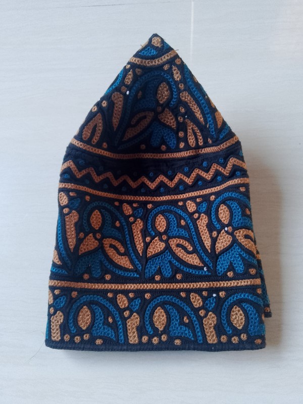 Bulk Omnai Muslim Prayer Caps,Barkati Style Block Fabric