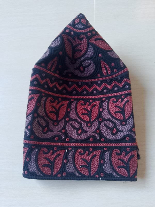 Wholesale Muslim Prayer Caps , Omnai Barkati Block Fabric Bulk