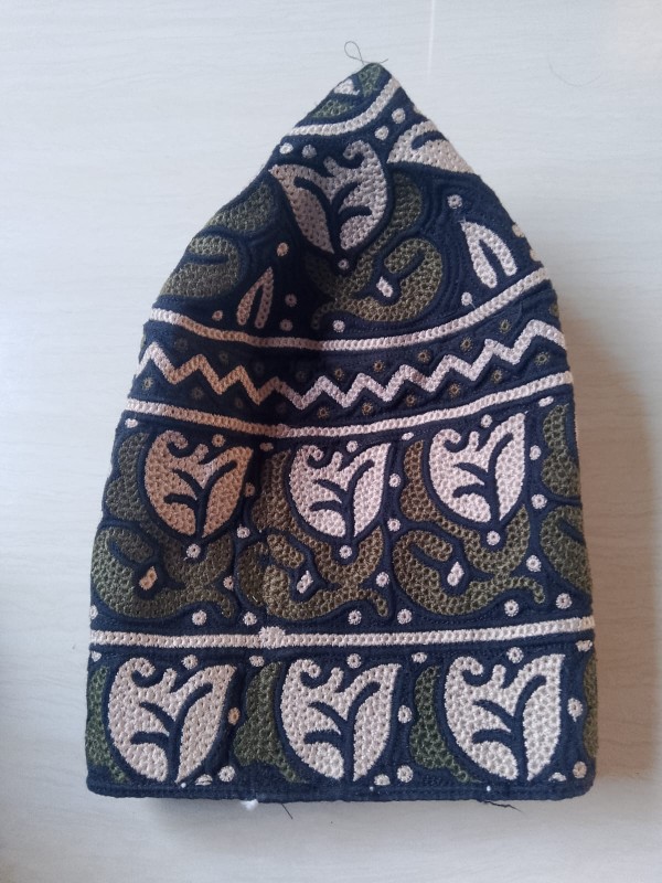 Barkati Block Fabric Prayer Caps ,Omnai Bulk Order