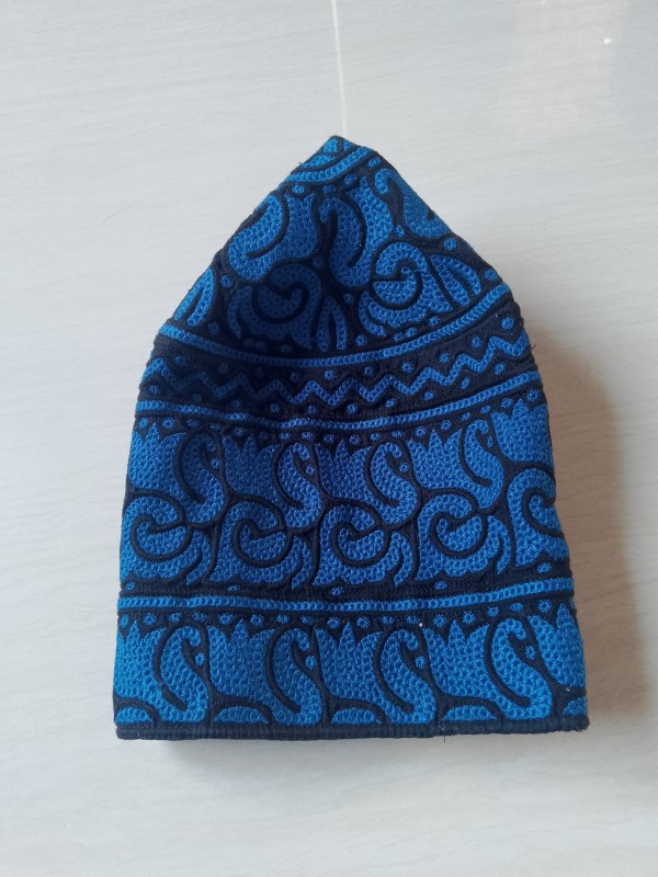 Omnai Block Fabric Muslim Caps, Barkati Style, Bulk Deal