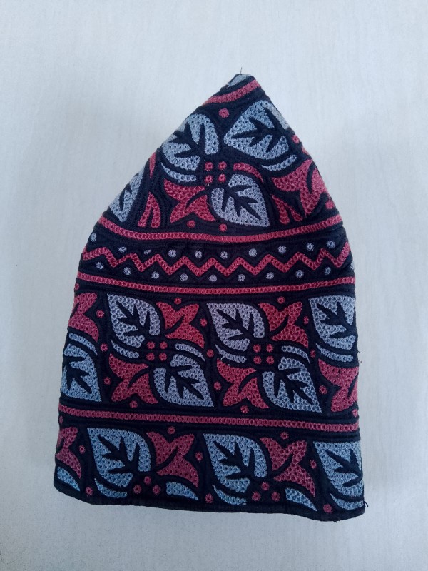 Omnai Barkati Block Fabric Prayer Caps, Bulk Islamic Headgear