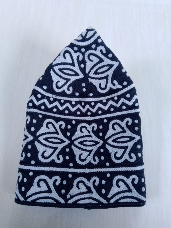 Bulk Omnai Barkati Prayer Caps, Block Fabric Islamic Headwear