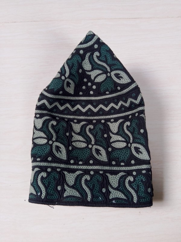 Bulk Barkati Caps by Omnai , Classic Block Fabric Islamic Hats