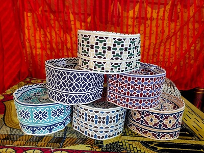 Men’s Omani Prayer Cap ,Soft & Stylish Computer Stitch Topi