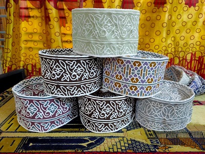 Breathable Omani Cap , Ideal for Prayer & Eid Wear