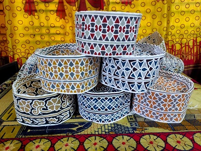 Lightweight Omani Kumma , Breathable Fabric Prayer Cap