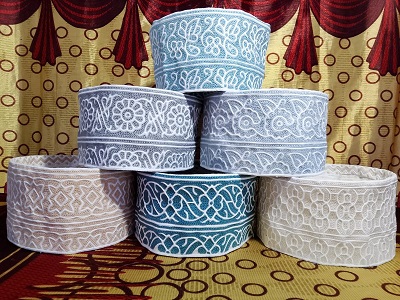 Computer Embroidered Omani Kumma,Classic Prayer Hat