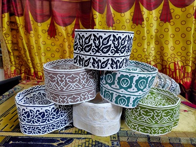 Handcrafted Omani Computer Cap Topi Kumma for Eid