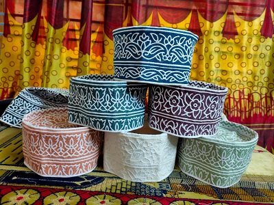 Omani Computer Cap Topi Kumma with Beautiful Embroidery