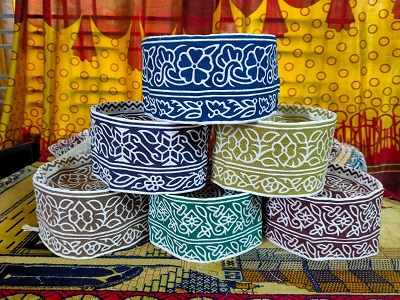 Soft Cotton Omani Computer Cap Topi Kumma for Comfort