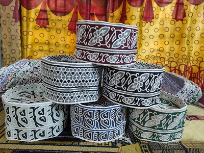 Omani Style Topi , Beautiful Computer Stitch Cap for Men