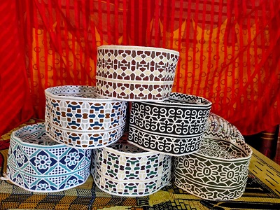 Men's Omani Kumma Cap, Soft Fabric with Computer Work