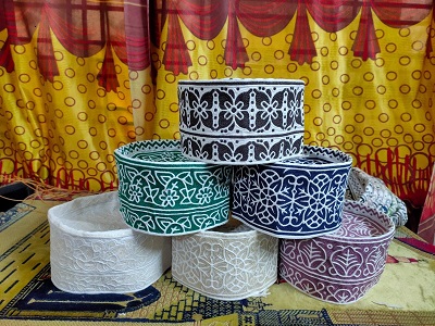 Elegant Omani Cap with Computer Stitch Kumma for Muslims