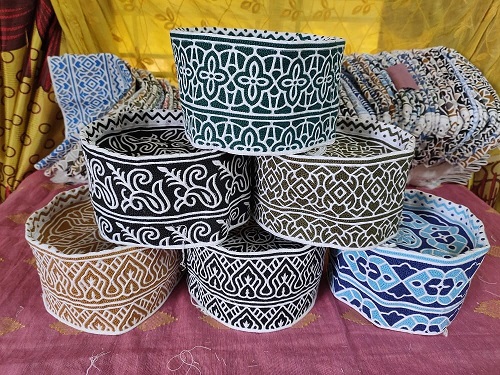 Comfortable Omani Computer Stitch Topi, Ideal for Ramadan