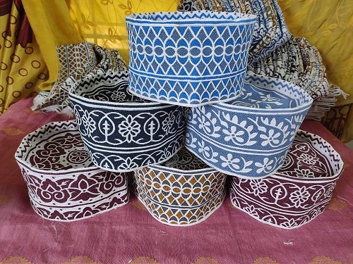 Classic Omani Kumma with Modern Computer Embroidery