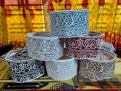 Modern Omani Computer Embroidered Cap for Men