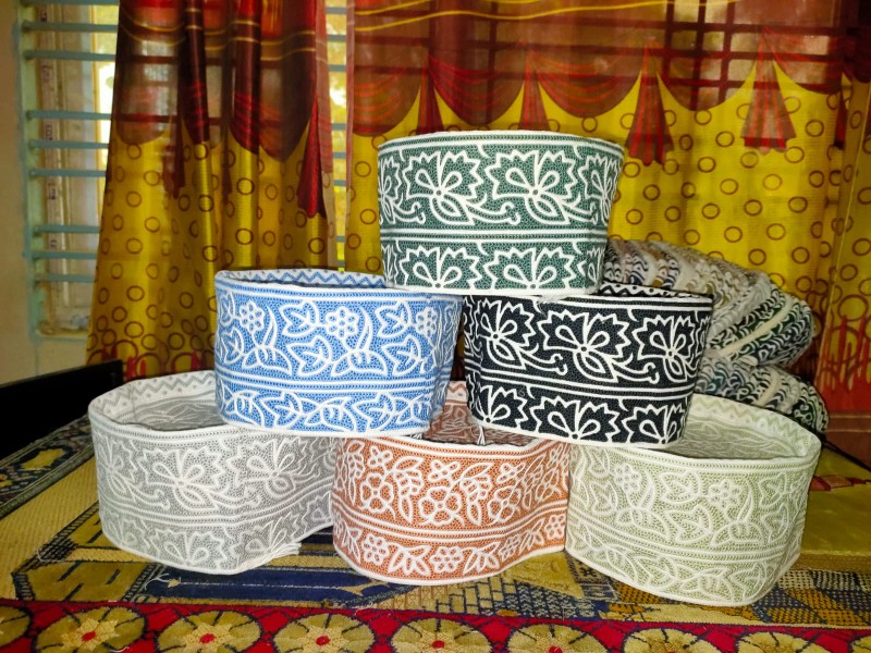 Computer Embroidered Omani Kumma , Daily Wear Muslim Cap