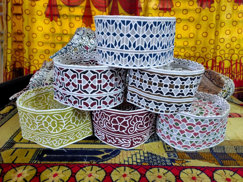 Beautiful Omani Cap ,Detailed Computer Stitch for Men