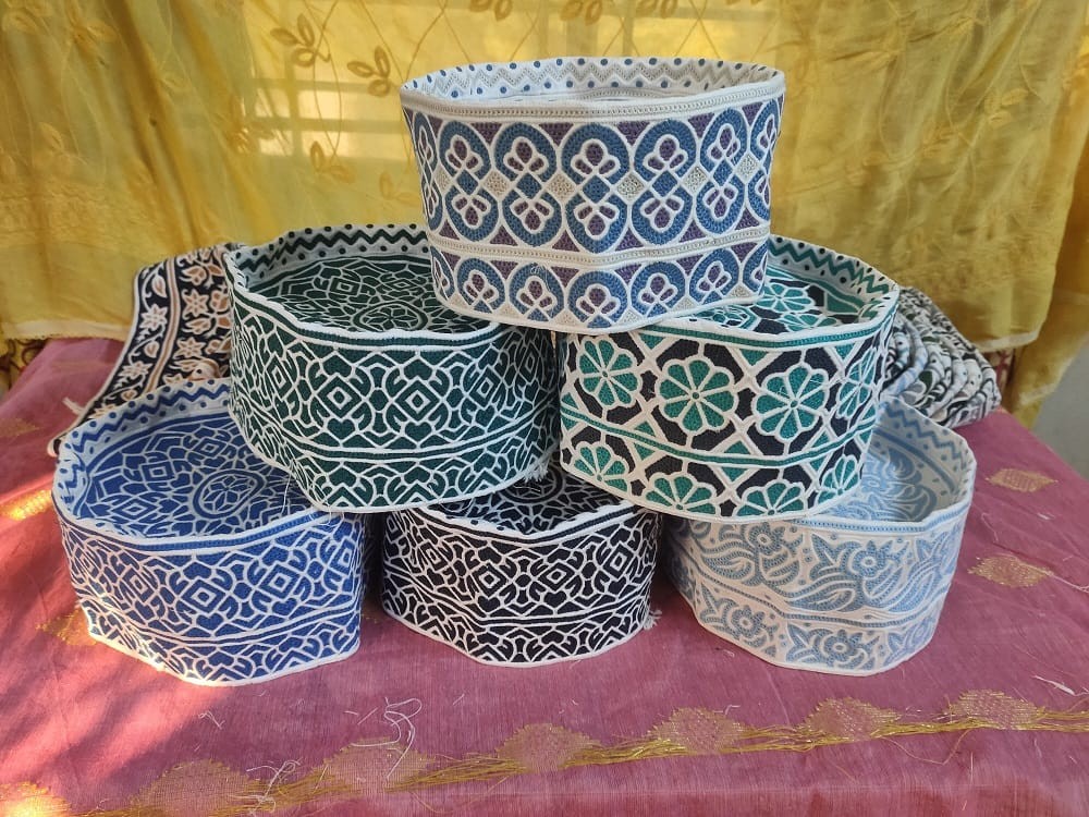 Handcrafted Omani Computer Cap Topi Kumma for Men