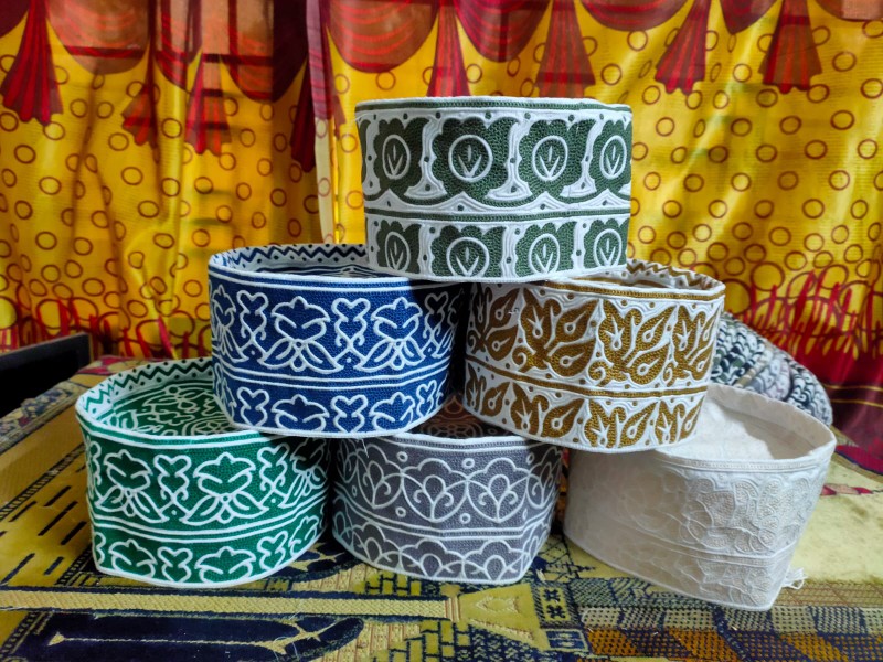 Stylish Omani Computer Cap Topi Kumma, Daily & Prayer Use