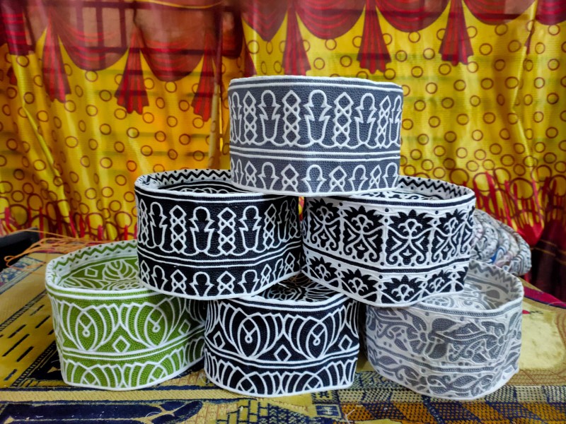 Traditional Omani Computer Cap Topi Kumma ,Men’s Prayer Cap