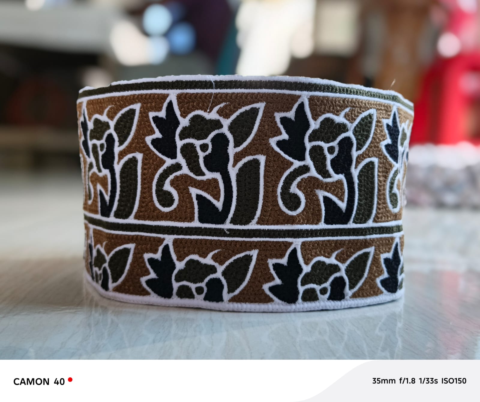 Elegant Omani Computer Cap With Distinctive Craft