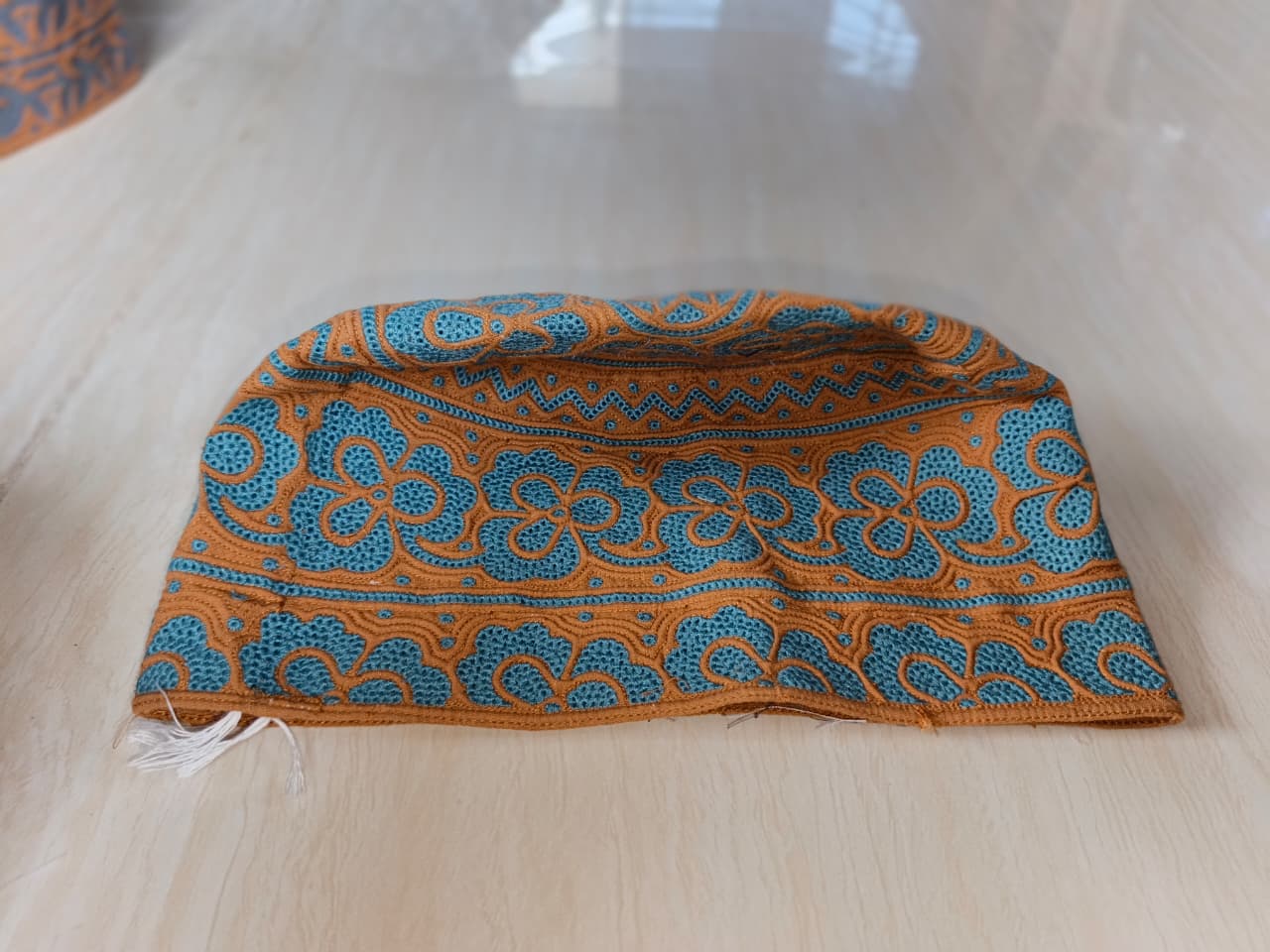 Beautiful Pattern Fabric Omani Cap