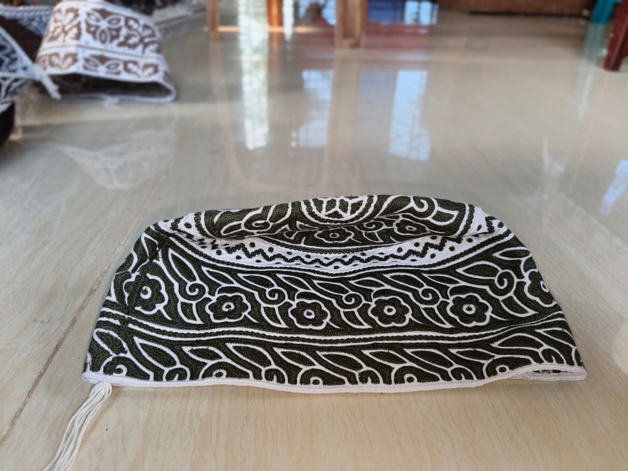 Premium White Arabic Prayer Caps